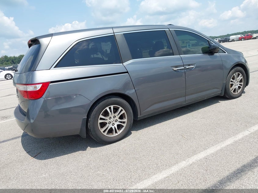 Vin: 5fnrl5h68cb100728, lot: 46234157, honda odyssey ex-l 20124