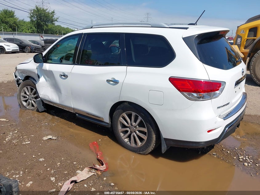 Vin: 5n1ar2mm8ec687829, lot: 46234161, nissan pathfinder sl 20143