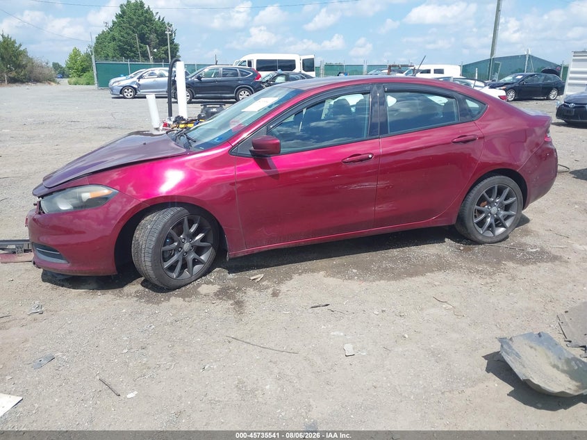 Vin: 1c3cdfaa8fd374793, lot: 46234245, dodge dart se 20152