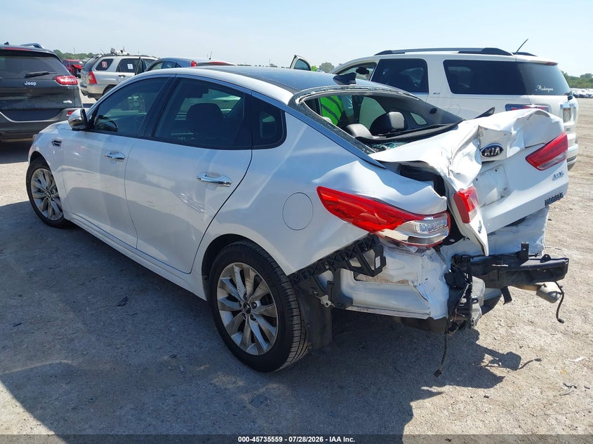Vin: 5xxgu4l38jg256371, lot: 46234263, kia optima ex 20183