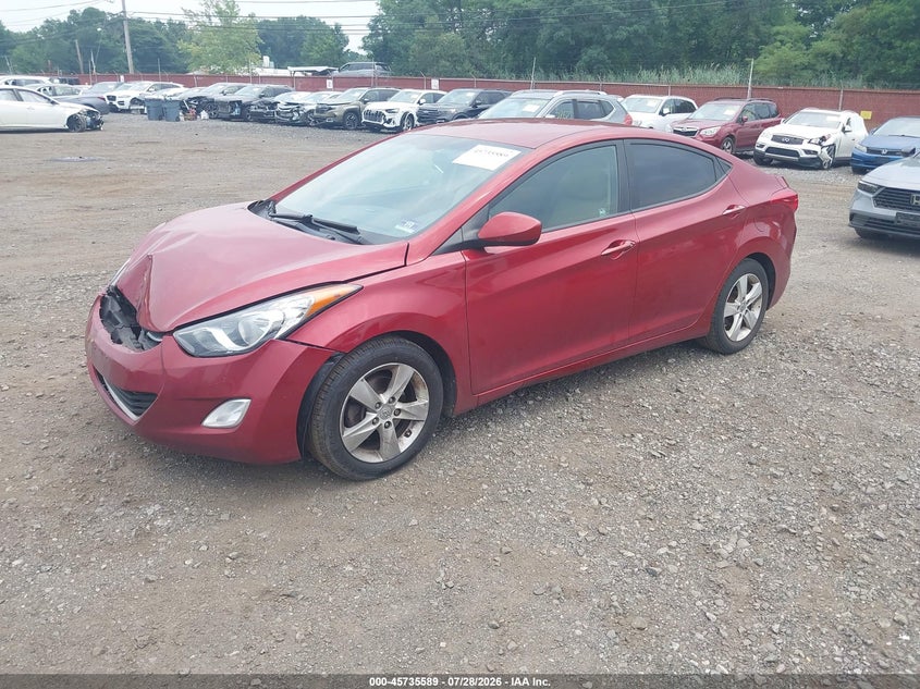 Vin: 5npdh4ae1dh210627, lot: 46234293, hyundai elantra gls 20132
