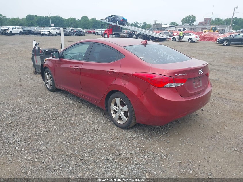 Vin: 5npdh4ae1dh210627, lot: 46234293, hyundai elantra gls 20133