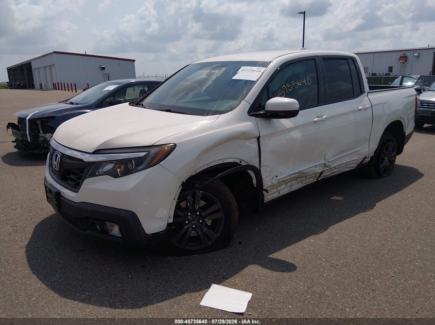 2019 Honda Ridgeline, Left Front, IAAI, VIN 5FPYK3F19KB019950 — photo 2