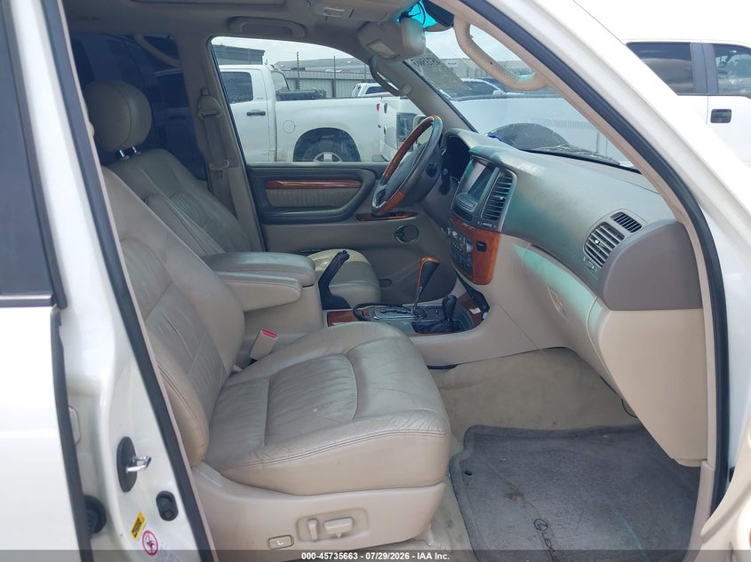 2004 LEXUS LX SPORT UTILITY VEHICLE 4.7L V-8 DOHC, 235HP
