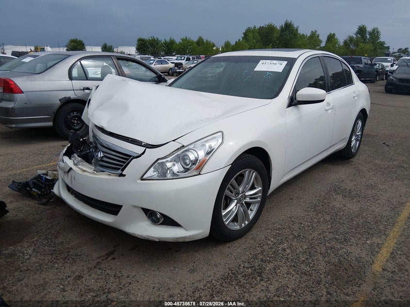 Vin: jn1cv6ar8dm358057, lot: 46234382, infiniti g37x 20132