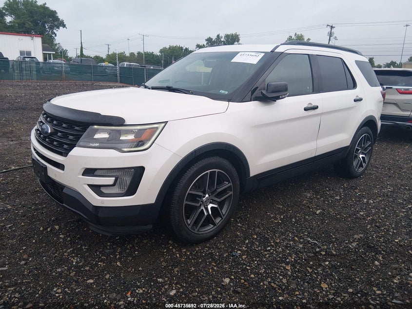 Vin: 1fm5k8gt2ggc43465, lot: 46234396, ford explorer sport 20162