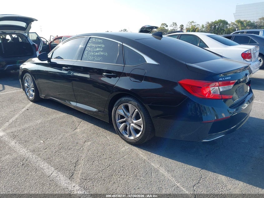 Vin: 1hgcv1f17ja076316, lot: 46234435, honda accord lx 20183