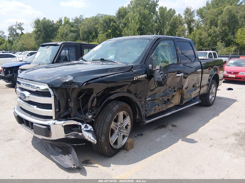 Vin: 1ftew1cg3ffa32756, lot: 46234457, ford f-150 lariat 20152
