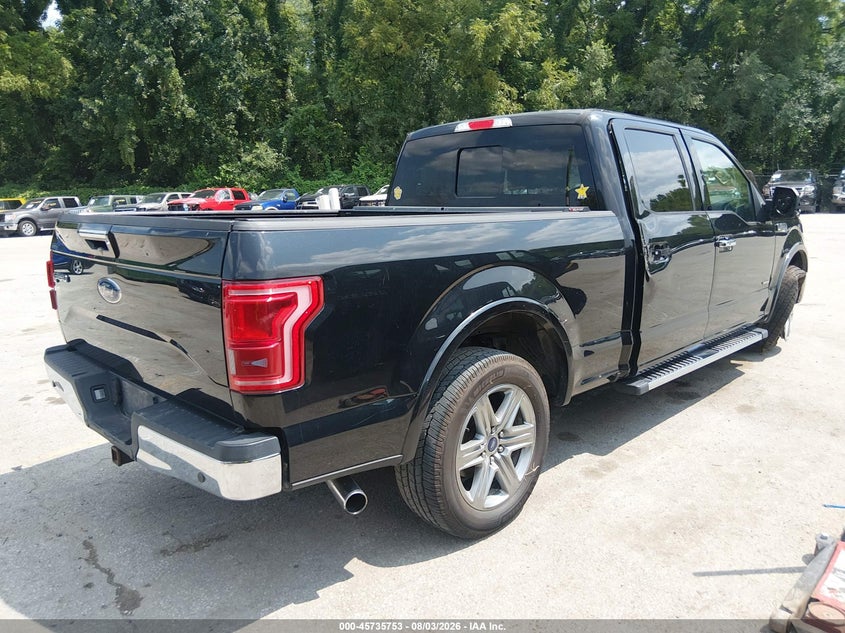 Vin: 1ftew1cg3ffa32756, lot: 46234457, ford f-150 lariat 20154