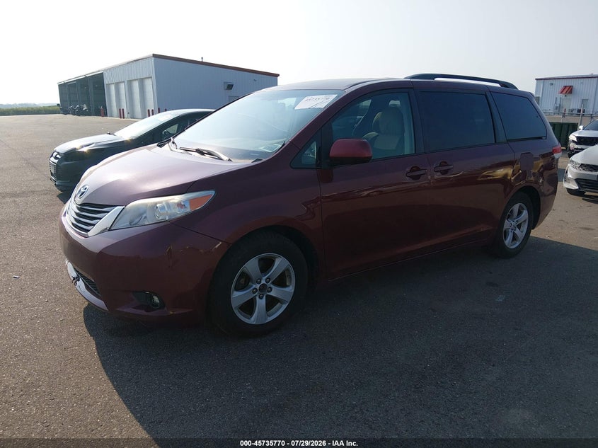 Vin: 5tdkk3dc6cs207423, lot: 46234474, toyota sienna le v6 8 passenger 20122
