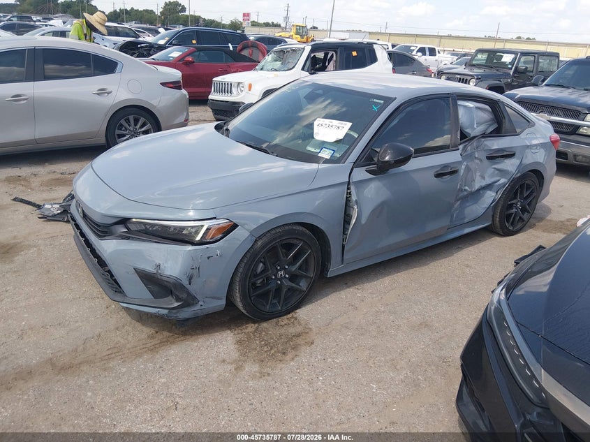 Vin: 2hgfe2f59rh552200, lot: 46234491, honda civic sport 20242