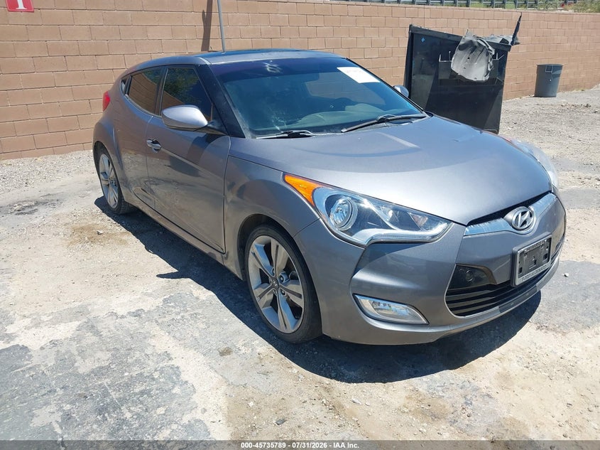 Vin: kmhtc6ad9hu315484, lot: 46234493, hyundai veloster value edition 2017 img_1