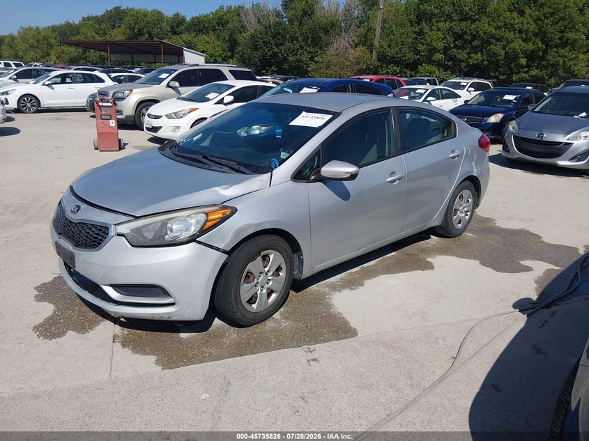 Vin: knafk4a61g5530938, lot: 46234530, kia forte lx 20162