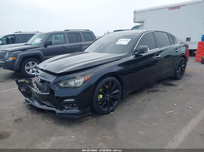 Vin: jn1bv7ap2fm357201, lot: 46234608, infiniti q50 sport 20152