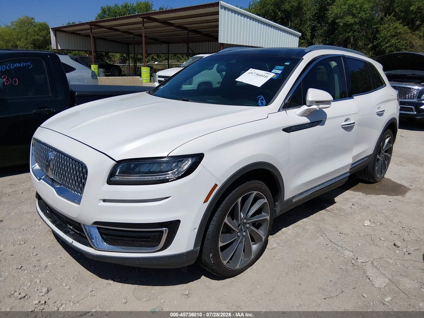 Vin: 2lmpj6l95kbl31392, lot: 46234714, lincoln nautilus reserve 20192
