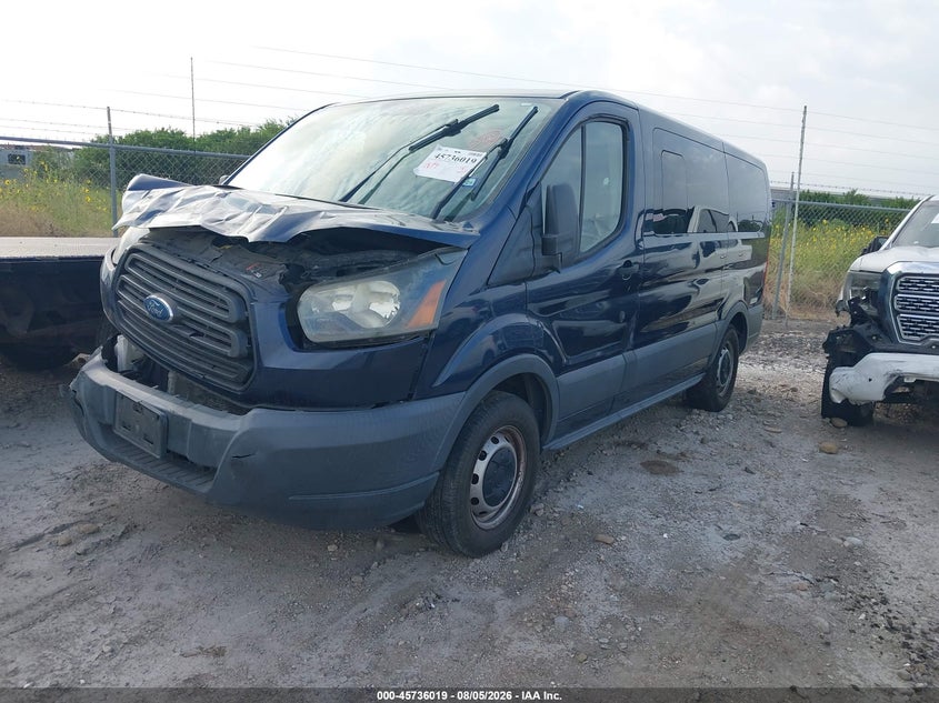 Vin: 1fmzk1zm2fkb06147, lot: 46234725, ford transit-150 xl 20152