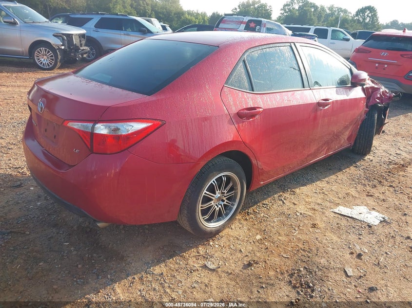 Vin: 2t1burhe9gc706126, lot: 46234798, toyota corolla le 20164