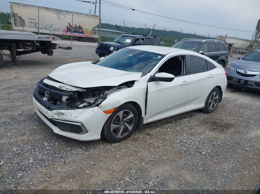 Vin: 19xfc2f61ke010362, lot: 46234810, honda civic lx 20192