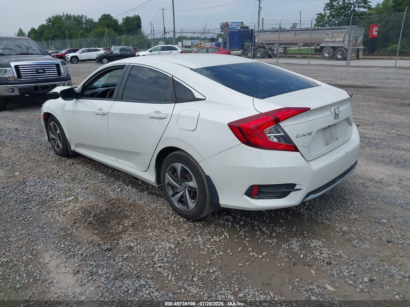 Vin: 19xfc2f61ke010362, lot: 46234810, honda civic lx 20193