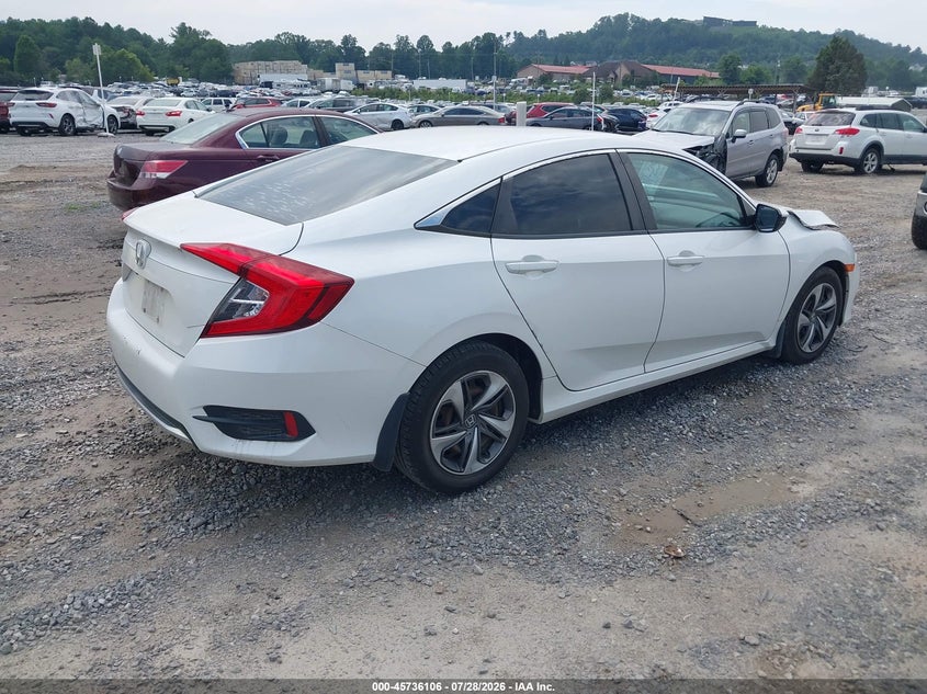 Vin: 19xfc2f61ke010362, lot: 46234810, honda civic lx 20194