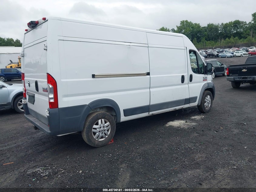 Vin: 3c6trvdg8he522330, lot: 46234845, ram promaster 2500 high roof 159 wb 20174