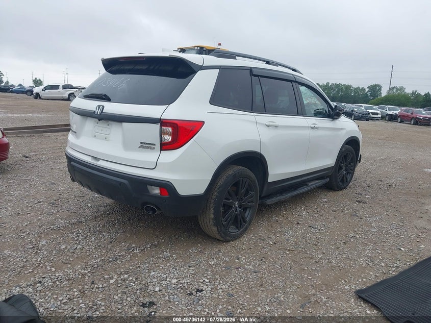 Vin: 5fnyf8h91mb034166, lot: 46234846, honda passport awd touring 20214