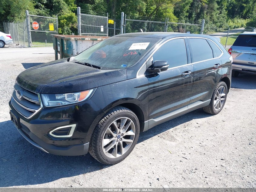 Vin: 2fmpk4k97gbb09832, lot: 46234896, ford edge titanium 20162