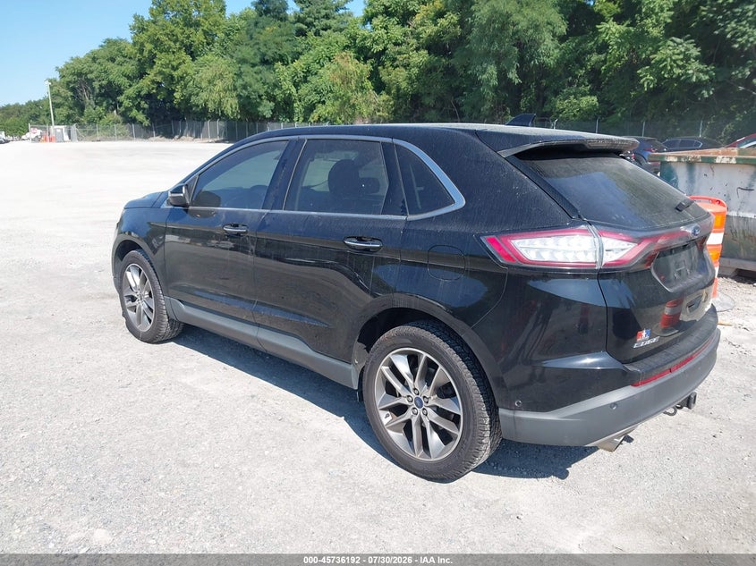 Vin: 2fmpk4k97gbb09832, lot: 46234896, ford edge titanium 20163
