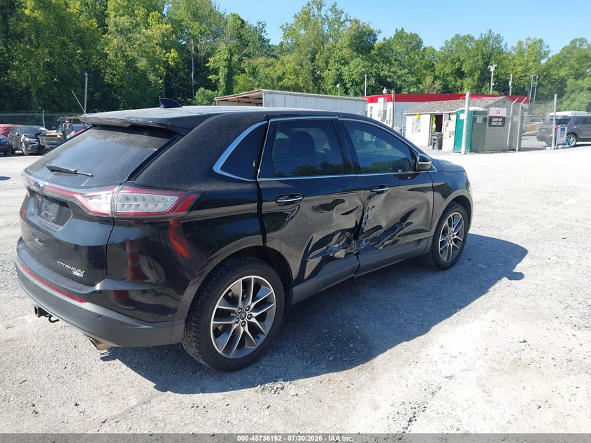 Vin: 2fmpk4k97gbb09832, lot: 46234896, ford edge titanium 20164