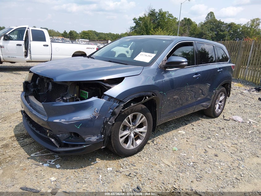 Vin: 5tdbkrfh3gs323812, lot: 46234908, toyota highlander le plus v6 20162