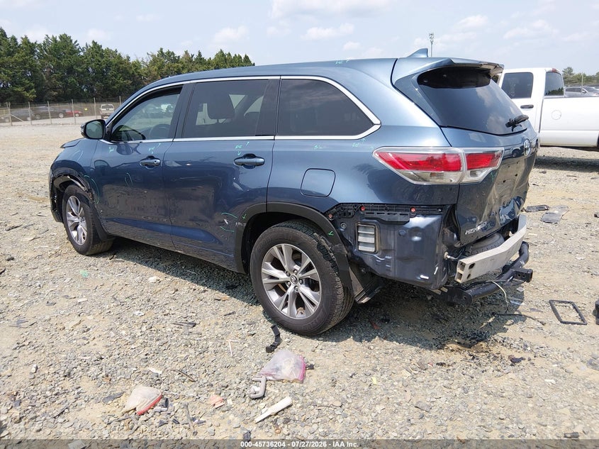 Vin: 5tdbkrfh3gs323812, lot: 46234908, toyota highlander le plus v6 20163