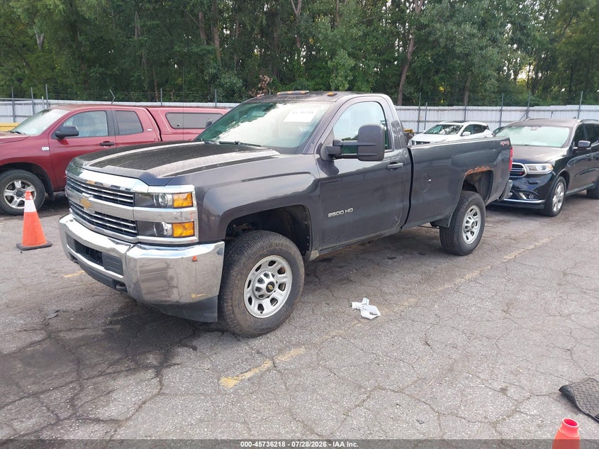 Vin: 1gc0kueg4fz555352, lot: 46234922, chevrolet silverado 2500hd built after aug 14 work truck 20152