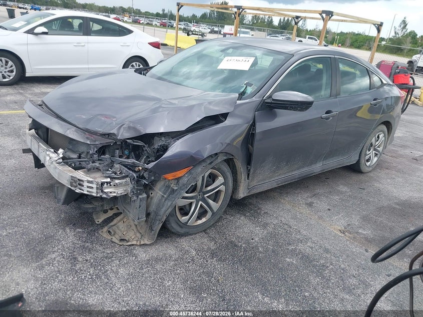 Vin: 19xfc2f51ge087909, lot: 46234948, honda civic lx 20162