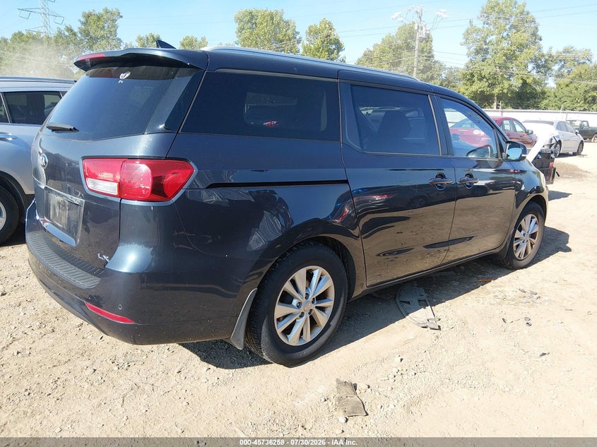 Vin: kndmb5c18g6201777, lot: 46234962, kia sedona lx 20164