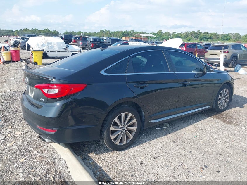 Vin: 5npe34af4fh024160, lot: 46234984, hyundai sonata sport 20154