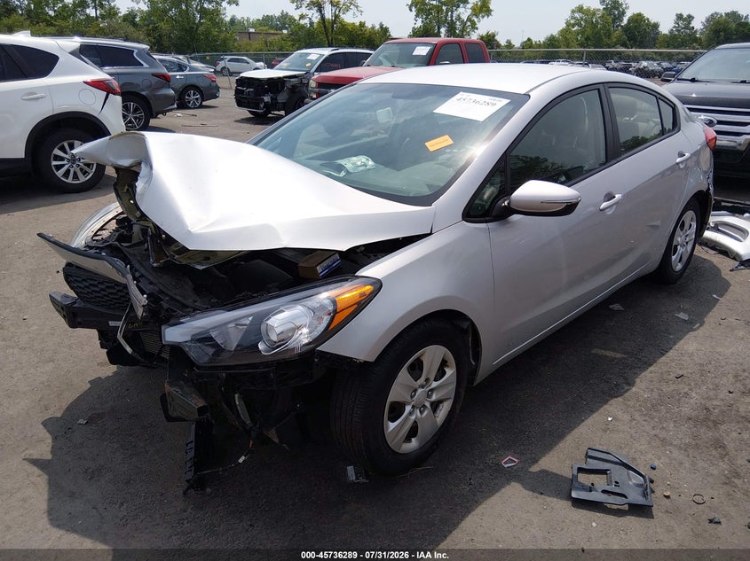 Vin: knafx4a68f5365762, lot: 46234993, kia forte lx 20152