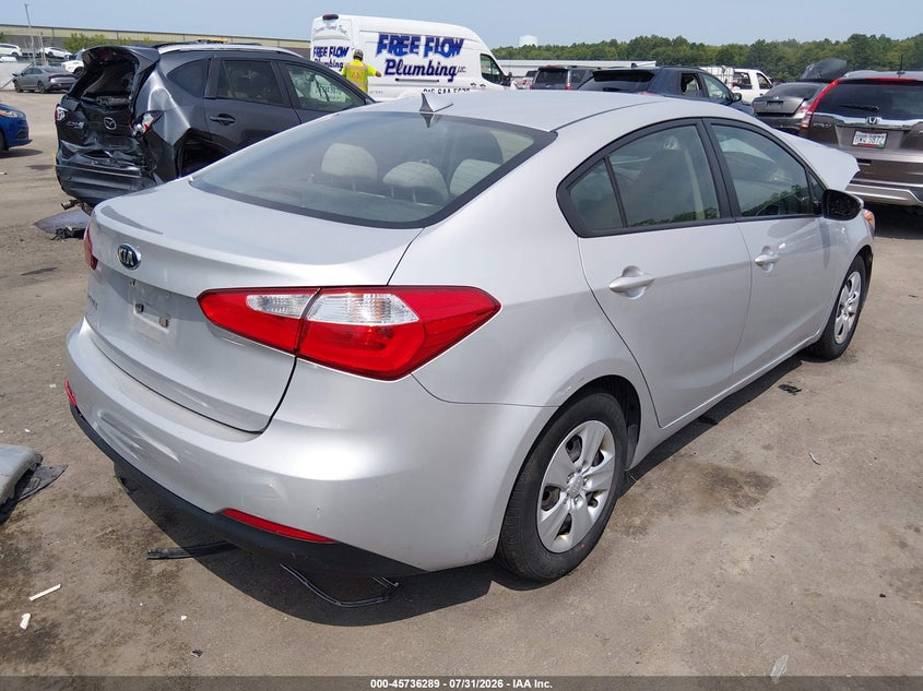 Vin: knafx4a68f5365762, lot: 46234993, kia forte lx 20154
