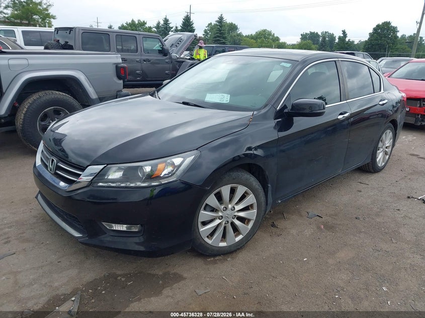 Vin: 1hgcr2f82ea124303, lot: 46235031, honda accord ex-l 20142