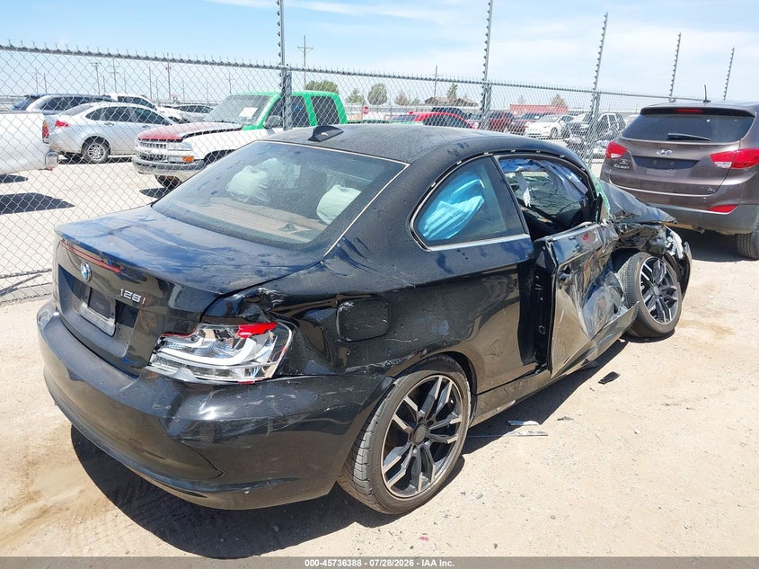 Vin: wbaup7c59cvp23993, lot: 46235092, bmw 128i 20124