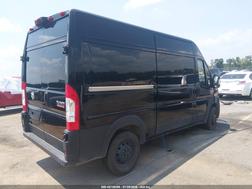 Vin: 3c6lrvbg7me546647, lot: 46235100, ram promaster 1500 high roof 136 wb 20214