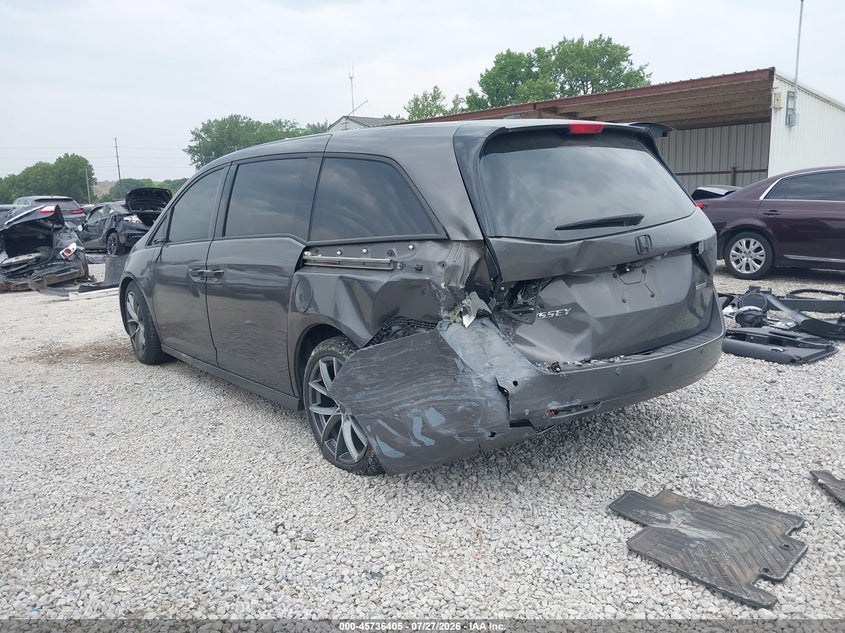Vin: 5fnrl5h98cb032540, lot: 46235109, honda odyssey touring/touring elite 20123