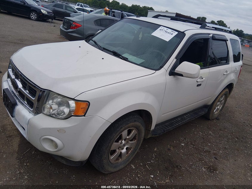 Vin: 1fmcu9eg8akc91294, lot: 46235122, ford escape limited 20102
