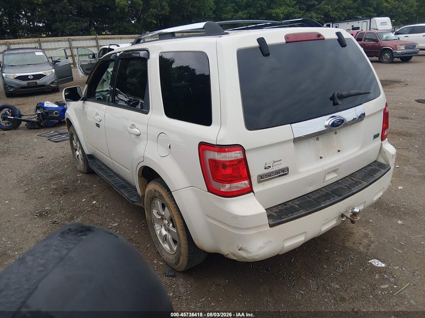 Vin: 1fmcu9eg8akc91294, lot: 46235122, ford escape limited 20103