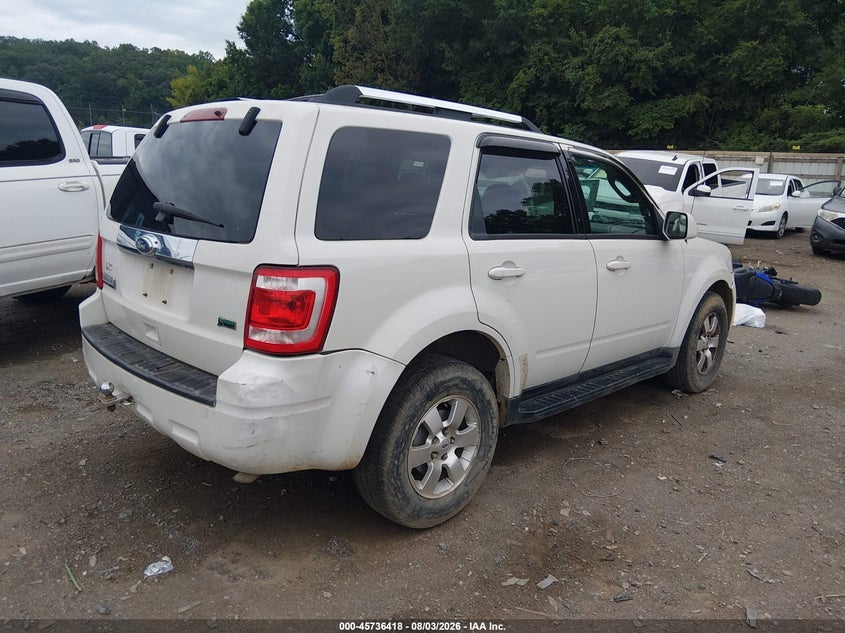 Vin: 1fmcu9eg8akc91294, lot: 46235122, ford escape limited 20104
