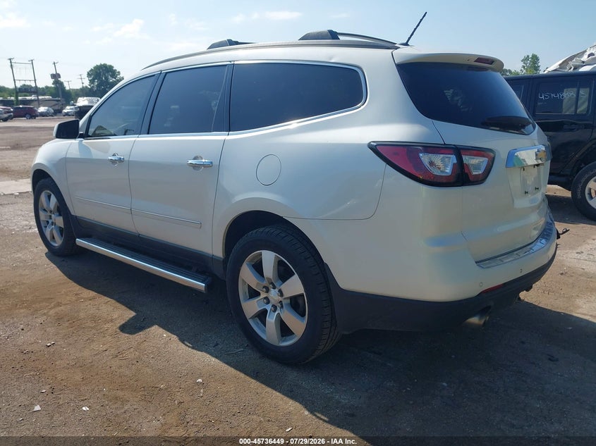 Vin: 1gnkrjkd9fj314082, lot: 46235153, chevrolet traverse ltz 20153