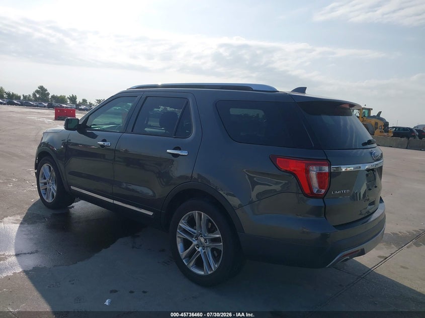 Vin: 1fm5k7f8xhgd85426, lot: 46235164, ford explorer limited 20173