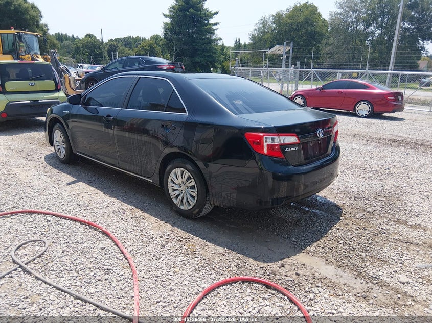 Vin: 4t1bd1fk6du073699, lot: 46235170, toyota camry hybrid le 20133