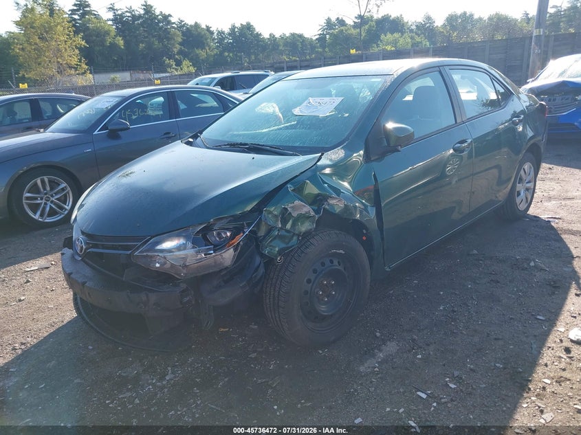 Vin: 2t1burhe0fc251987, lot: 46235177, toyota corolla le 20152