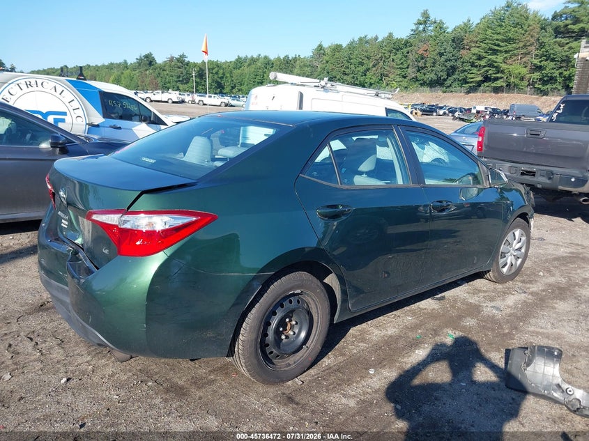 Vin: 2t1burhe0fc251987, lot: 46235177, toyota corolla le 20154
