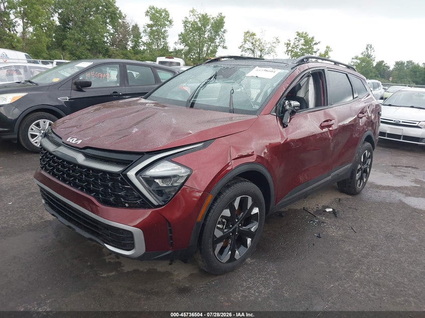 Vin: 5xyk6caf2pg125369, lot: 46235209, kia sportage x-line 20232